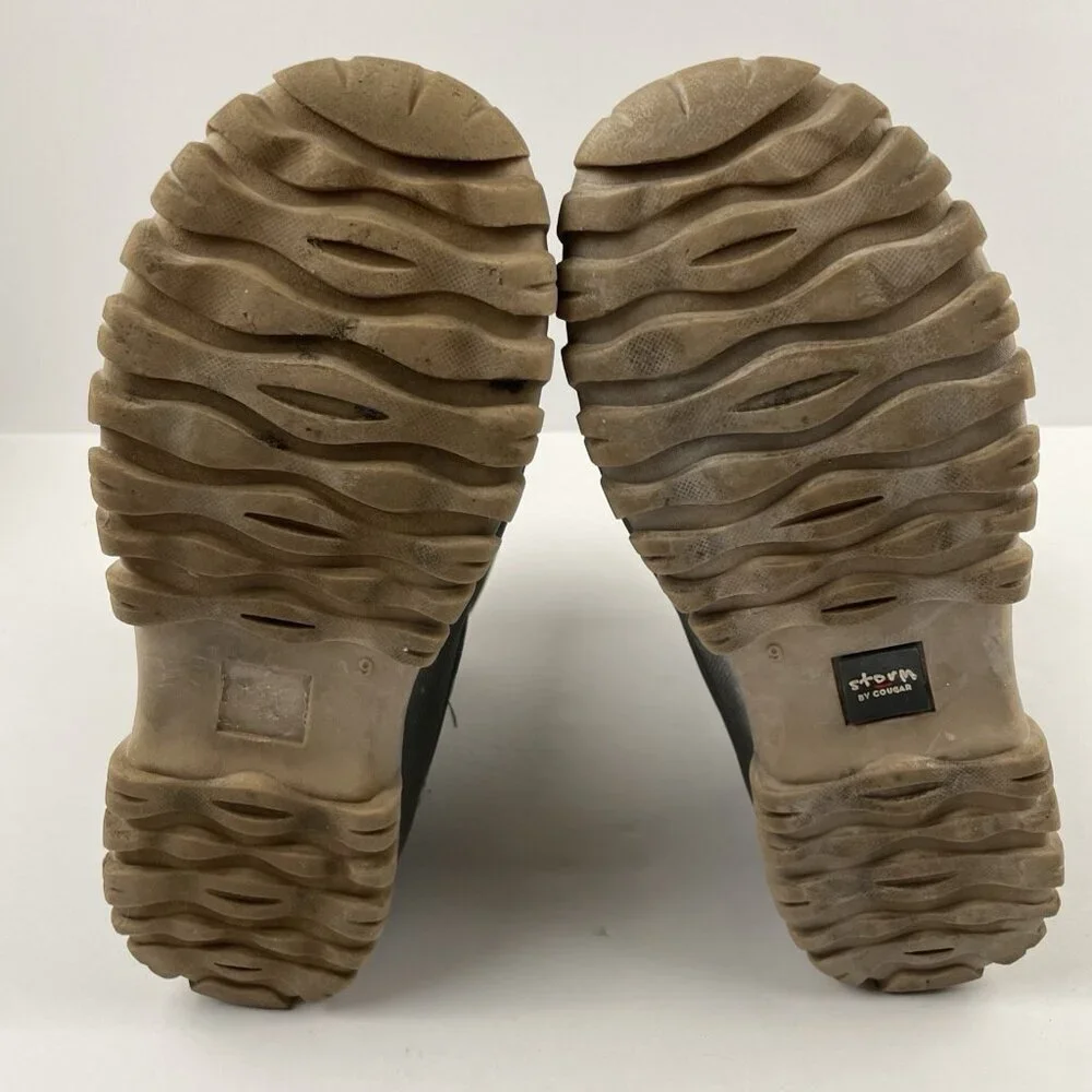 Storm By Cougar Cardiff Snow Boots Women's 9W Brown WB-Q Cinch Cord Lined